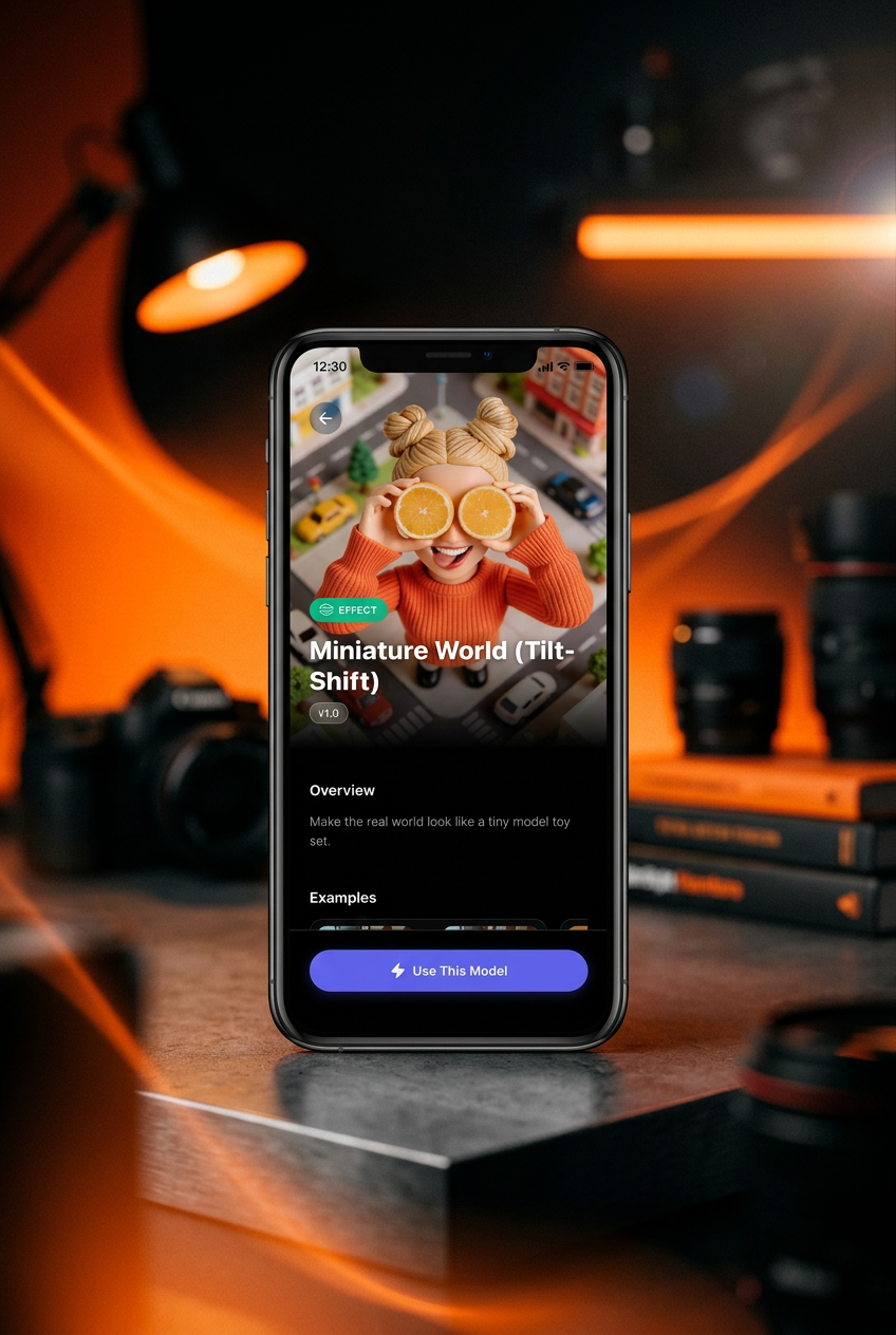 Image Wizard Pro model detail preview on iPhone